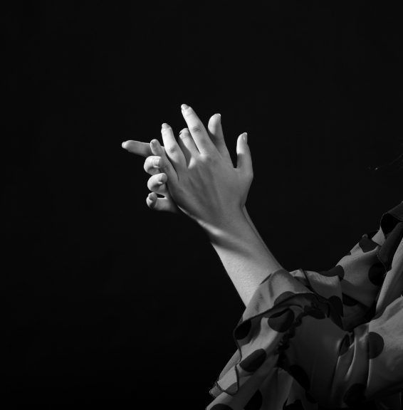 primer plano bailarina flamenca